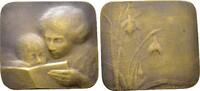 Kunstmedaillen, Bronzeplakette Yencesse, Ovide. Mutterliebe. -