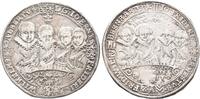 Sachsen Weimar Johann Ernst und seine sieben Brüder 1605-1619. Reichstaler 1613, Saalfeld. Sehr schön