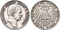 Sachsen 2 Mark Friedrich August III. 1904-1918. -