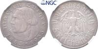 Drittes Reich 5 Mark 1933 A. Martin Luther. Polierte Platte / NGC PF 64 795,00 EUR Gratis verzending