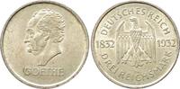 Weimarer Republik 3 Reichsmark 1932 A. Goethe. Vorzüglich 70,00 EUR  Excl. 9,00 EUR Verzending