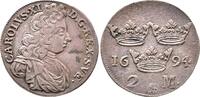 Schweden 2 Mark Karl XI. 1660-1697. -