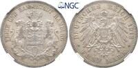 Hamburg Stadt 5 Mark 1913 J. Vorz&uuml;glich/ NGC AU 58 195,00 EUR  Excl. 15,00 EUR Verzending
