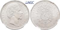 Bayern 5 Mark 1876 D. Ludwig II. 1864-1886. Vorz&uuml;glich-Stempelglanz / NG... 1550,00 EUR Gratis verzending