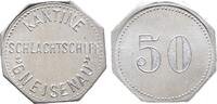 Deutschland / Schlachtschiff Gneisenau 50 Pfennig Auslandseinsätze der deutschen Kriegsflotte. Aluminium Kantine Marke. -