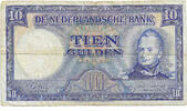 10 Gulden 1949 Netherlands Willem I / Molen VF-