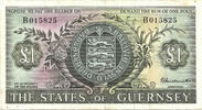 Guernsey One Pound Queen Elizabeth II - Guillemette -