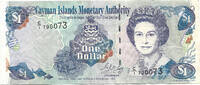 Cayman Islands One Dollar Queen Elizabeth II -