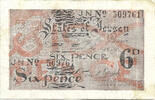 Jersey 6 Pence Issued during German Occupation -
