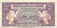 British Armed Forces 3 Pence 1st Series -