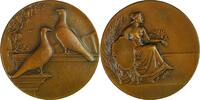 France Historical medal Pigeon racing – allegorical design -