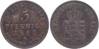 Anhalt-Dessau 3 Pfennige <i>Leopold Friedrich 1817-1871</i> -