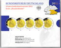 Deutschland 5 x 2 Euro 5 x 2 Euro Gedenkmünzenset 2012, Bayern, Schloss Neuschwanstein -