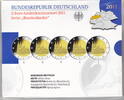 Deutschland 5 x 2 Euro 5 x 2 Euro Gedenkmünzenset 2011, Nordrhein-Westfalen, Kölner Dom -