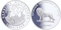 Kongo 10 Francs Silber Henry Afrikaforscher -