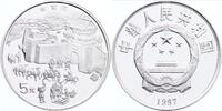 China 5 Yuan Silber Seidenstraße, Handelsreisende -