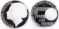 Italien 10000 Lire Silber Fußball Weltmeisterschaft -