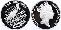 Australien 10 Dollars Silber Vögel Australiens, Jabiru-Storch -