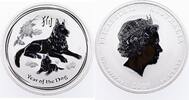 Australien 50 Cents 1/2 Unze Feinsilber, Jahr des Hundes -