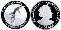 Australien 1 $ Silberunze Delfin -