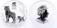 Australien 1 Dollar 1 Unze Feinsilber, Lunar - Jahr des Tigers -