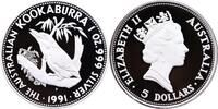 Australien 5 Dollars 1 Unze Feinsilber 999, Kookaburra -