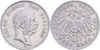 Sachsen 5 Mark Auf seinen Tod 1904 E Georg 1902-1904 sehr schön+ 59,00 EUR  plus 16,99 EUR verzending
