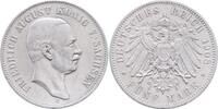 Sachsen 5 Mark 1908 E Friedrich August III. 1904-1918 sehr schön, kl. RF 53,00 EUR  plus 16,99 EUR verzending