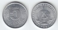 DDR 5 Pfennig <i>Aluminium</i> -