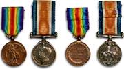 Great Britain, Pair of 1st World War Miniatures