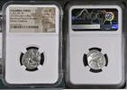 CALABRIA, TARAS AR Didrachm c.302-281 BC CALABRIA TARAS Dicher Collection AR Didrachm c.302-281 BC NGC Ch XF Strike: 3/5 Surface: 2/5