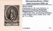 Speyer-Stadt Mittelalter bis ca. 1900. -