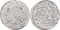 Württemberg Kreuzer -Landmünze- 1 1733 Eberhard Ludwig 1693-1733. rauher Stempel, CH UNC