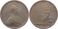 Russland Grosse Br.-Medaille (Klepikow u. Kuchkin, nach Vorlage v. J. B. Gass) Katharina II. 1762-1796. -