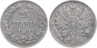 Finnland 25 Penniä 1 Nikolaus II. von Russland 1894-1917. -
