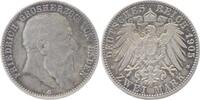 Baden 2 Mark 1905 G Friedrich I. 1856-1907. schöne Patina, min. Kr., ss ... 55,00 EUR  Excl. 8,00 EUR Verzending