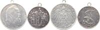 Bayern 'LOT: 3 Mark 1911 D Luitpold, Prinz und Regent. mit Trage&ouml;sen, sc... 50,00 EUR  Excl. 5,00 EUR Verzending