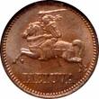 EUROPE  Lithuania 1 centas 1936, NGC MS65 RB, "First Republic (1925 - 1938)"