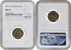 5 centesimi Vatican City 5 centesimi 1941, NGC MS65, Pope Pius XII (1939 - 1958) -