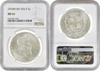 5 lire Italy 5 lire 1874 M, NGC MS61, King Vittorio Emanuele II (1861 - 1878) -
