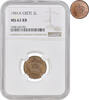 2 lepta Crete 2 lepta 1901, NGC MS63 RB, Cretan State (1898 - 1908) -