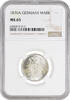1 mark Germany 1 mark 1876 A, NGC MS65, German Empire (1871 - 1922) Top Pop -