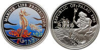 5 dollars Palau 5 dollars 1995, PROOF, Marine Life Protection - Sea Horse Box/COA -