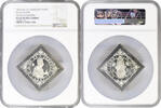 1 thaler Hungary 1 thaler 1896 KB UP, NGC PF64 KLIPPE RESTRIKE, Franz Joseph Millennium -