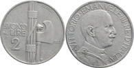 2 lire Italy 2 lire 1925, XF, King Vittorio Emanuele III (1900 - 1946) -