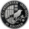 10 kroner Denmark 10 kroner 2007, NGC MS69, Fairy tale - Nightingale Top Pop -
