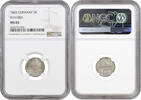 3 kreuzer Bavaria 3 kreuzer 1865, NGC MS65, King Ludwig II (1864 - 1886) -