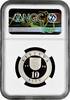 10 litu Lithuania 10 litu 1998, NGC PF70 UC, Vilnius Top Pop -