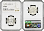 500 reis Brazil 500 reis 1868, NGC MS64, Emperor Pedro II (1831 - 1889) -