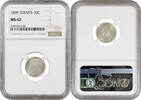 10 cents Straits Settlements 10 cents 1899, NGC MS62, Queen Victoria (1845 - 1901) -